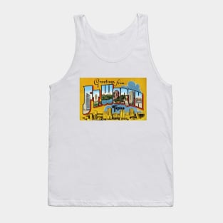 Greetings from Ft. Worth, Texas - Vintage Large Letter Postcard Tank Top